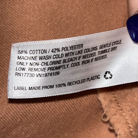 Wild Fable Cropped Sweatshirt Size Large Graphic Los Angeles Tan Oversized - Picture 7 of 9